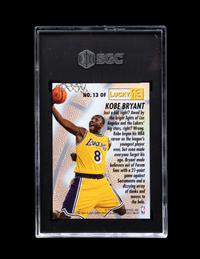 A Group of 1996-97 Fleer Lucky 13 Kobe Bryant Rookie Basketball Card No. 13 (SGC 8.5 NM-MT+)