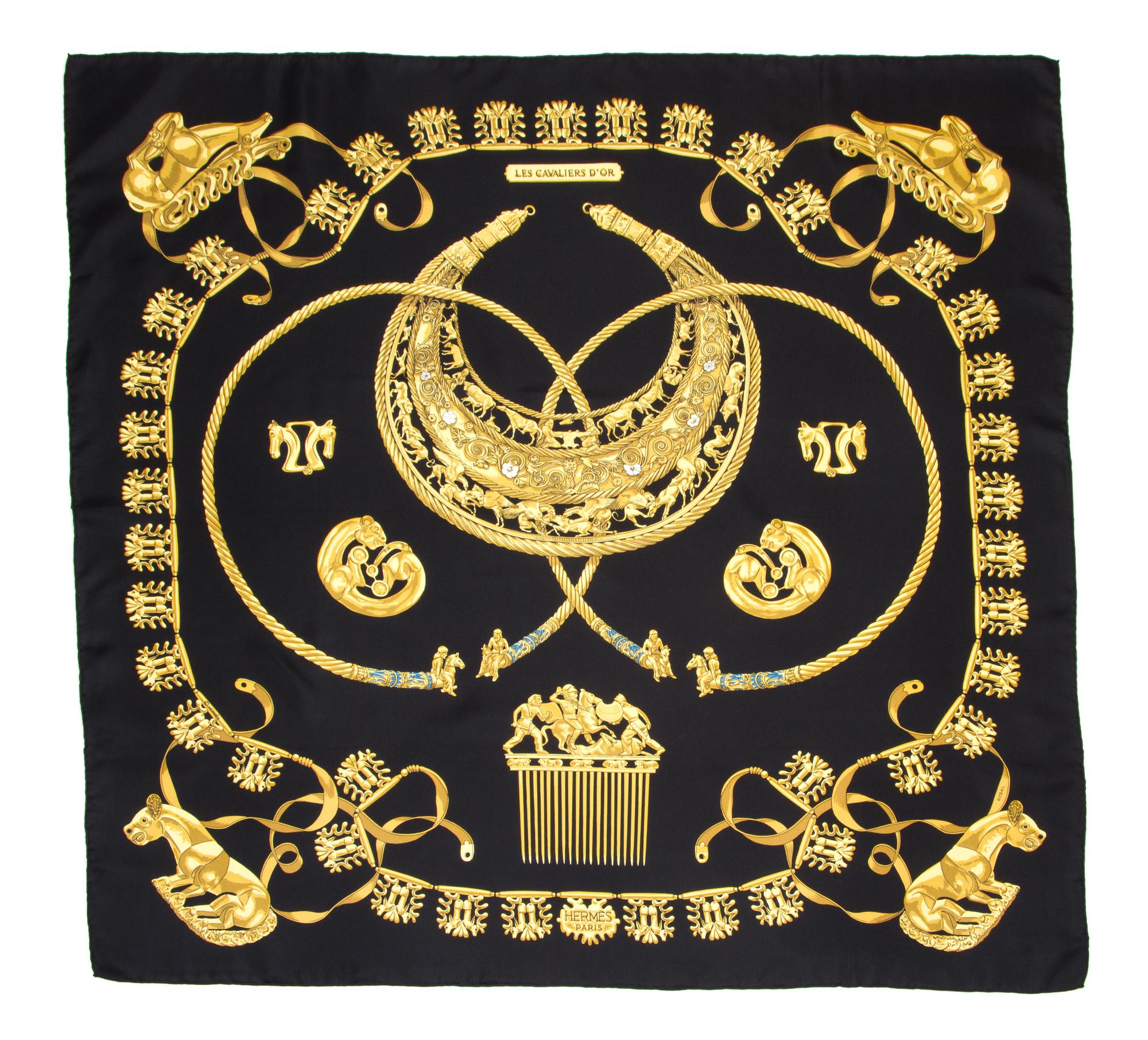 An Hermes 90cm Silk Scarf, 36" x 36".