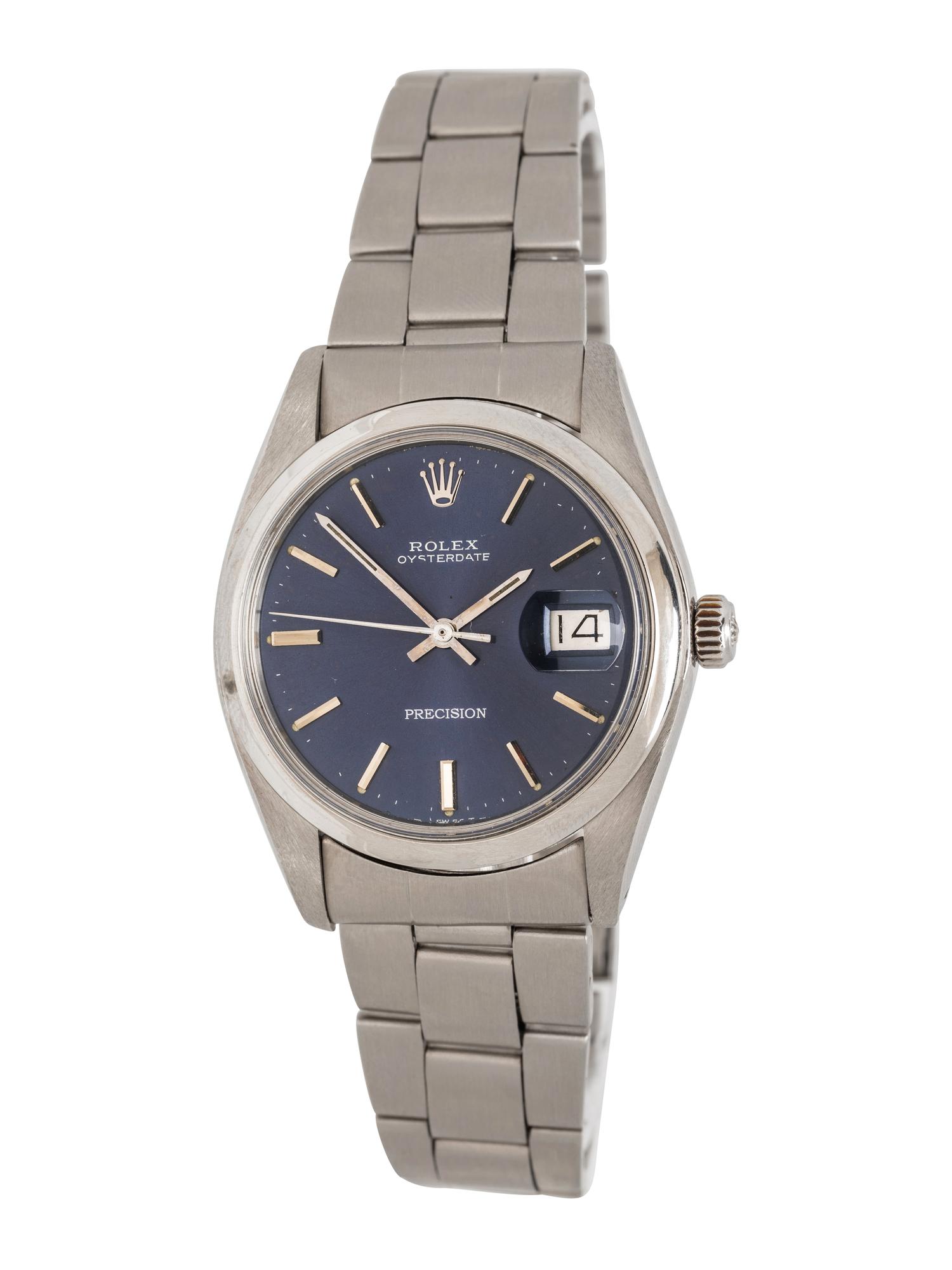 ROLEX, REF. 6694 STAINLESS STEEL 'OYSTERDATE PRECISION' WATCH