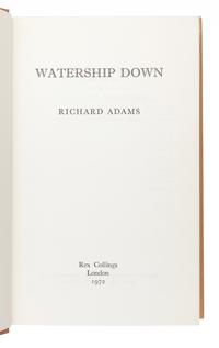 ADAMS, Richard (1920-2016). Watership Down . London: Rex Collings, 1972.