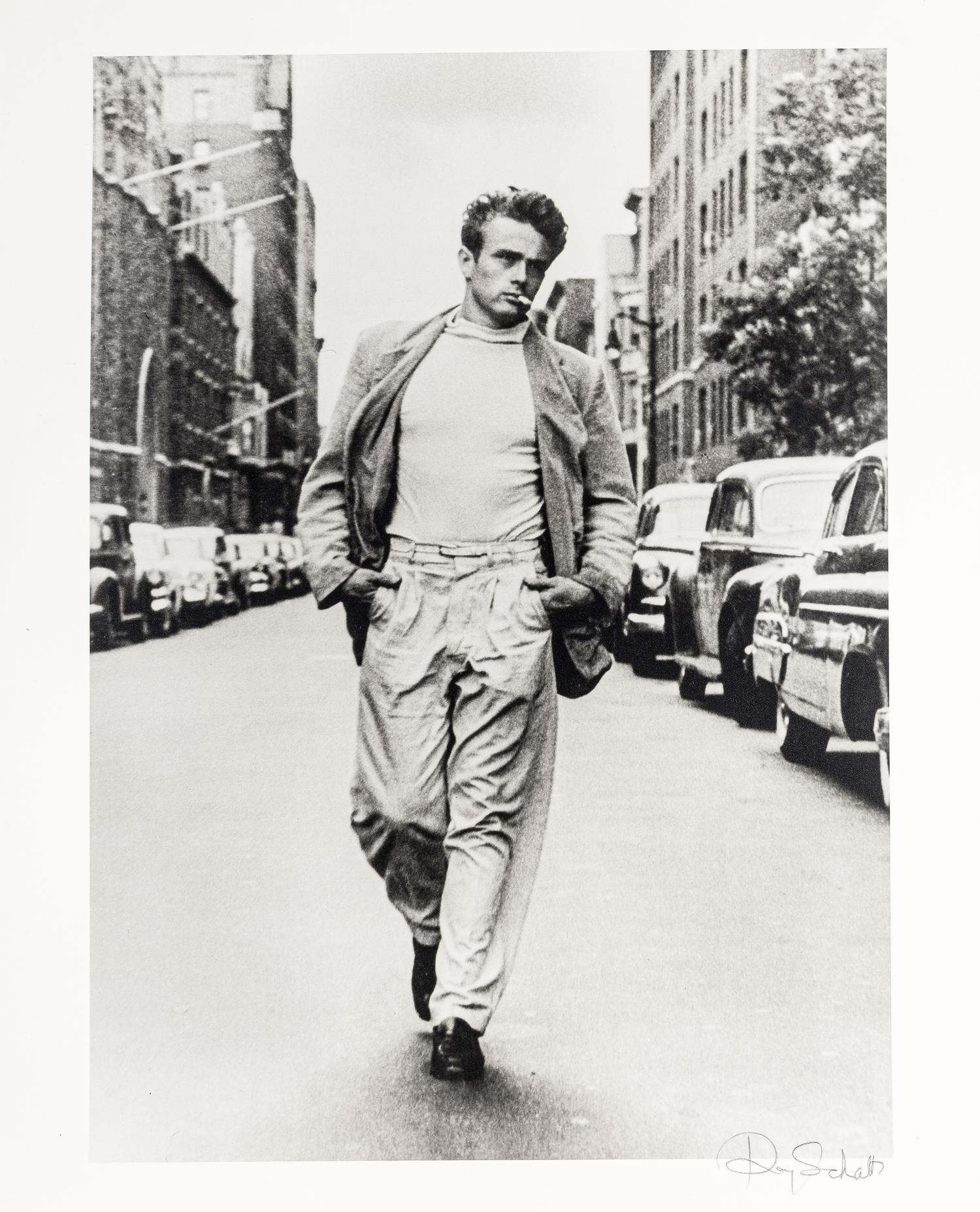 Roy Schatt (1909-2002) James Dean Walking on 68th Street, New York, 1954