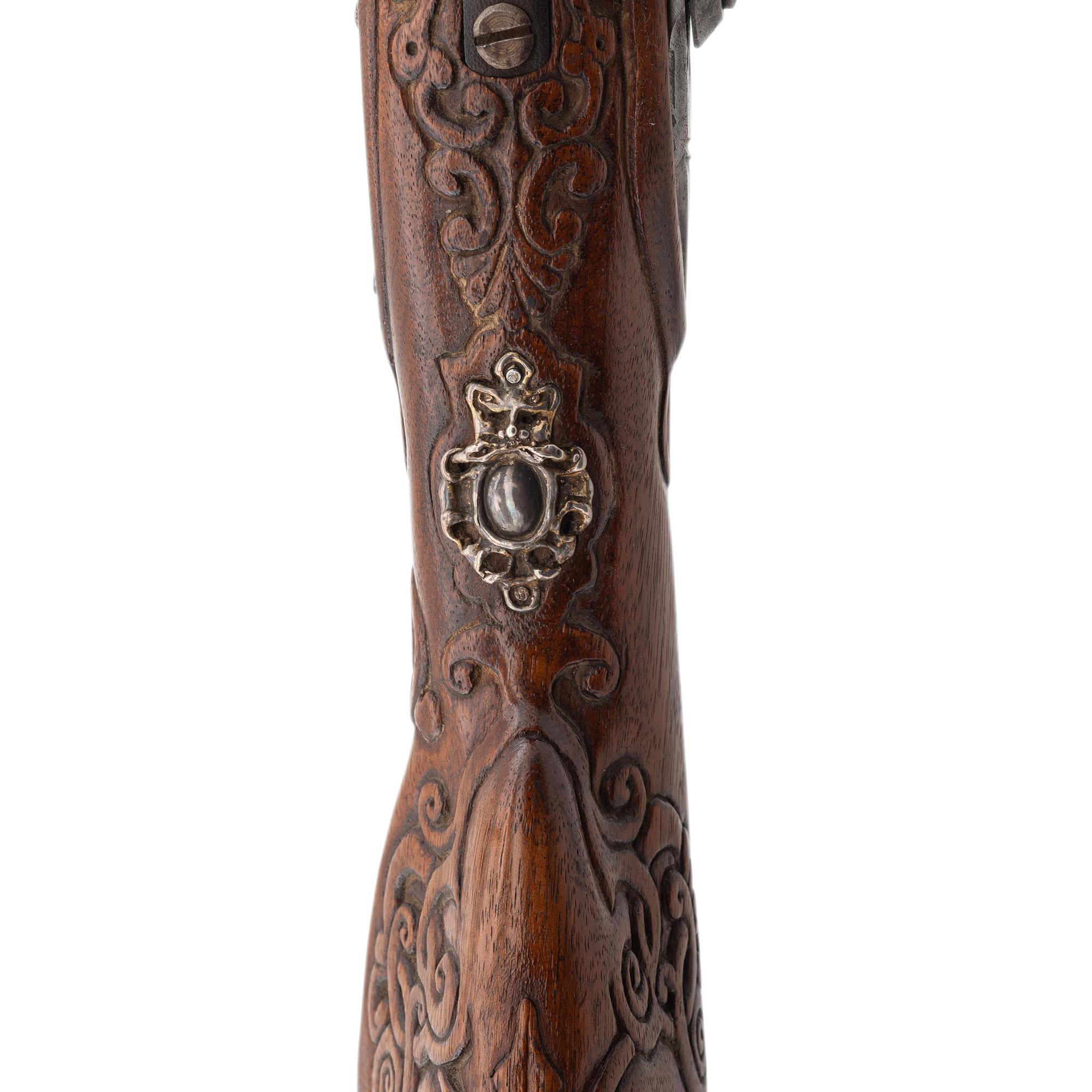 Contemporary Flintlock Jaeger Rifle with Actaeon and Diana Motifs