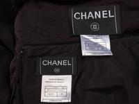 Chanel, Crêpe Skirt Suit with Mink Trim
