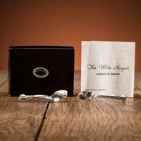 Sterling Silver Salt Spoon Set, with Original Box and Store Card