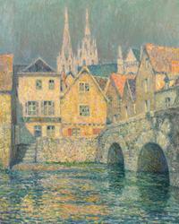 Henri Le Sidaner, (French, 1862 - 1939), Vieilles maisons a Chartres, 1921