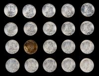A Group of Twenty United States 1964 John F. Kennedy Half-Dollar Coins