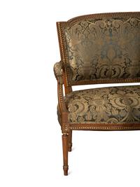 A Louis XVI Style Assembled Four Piece Salon Suite