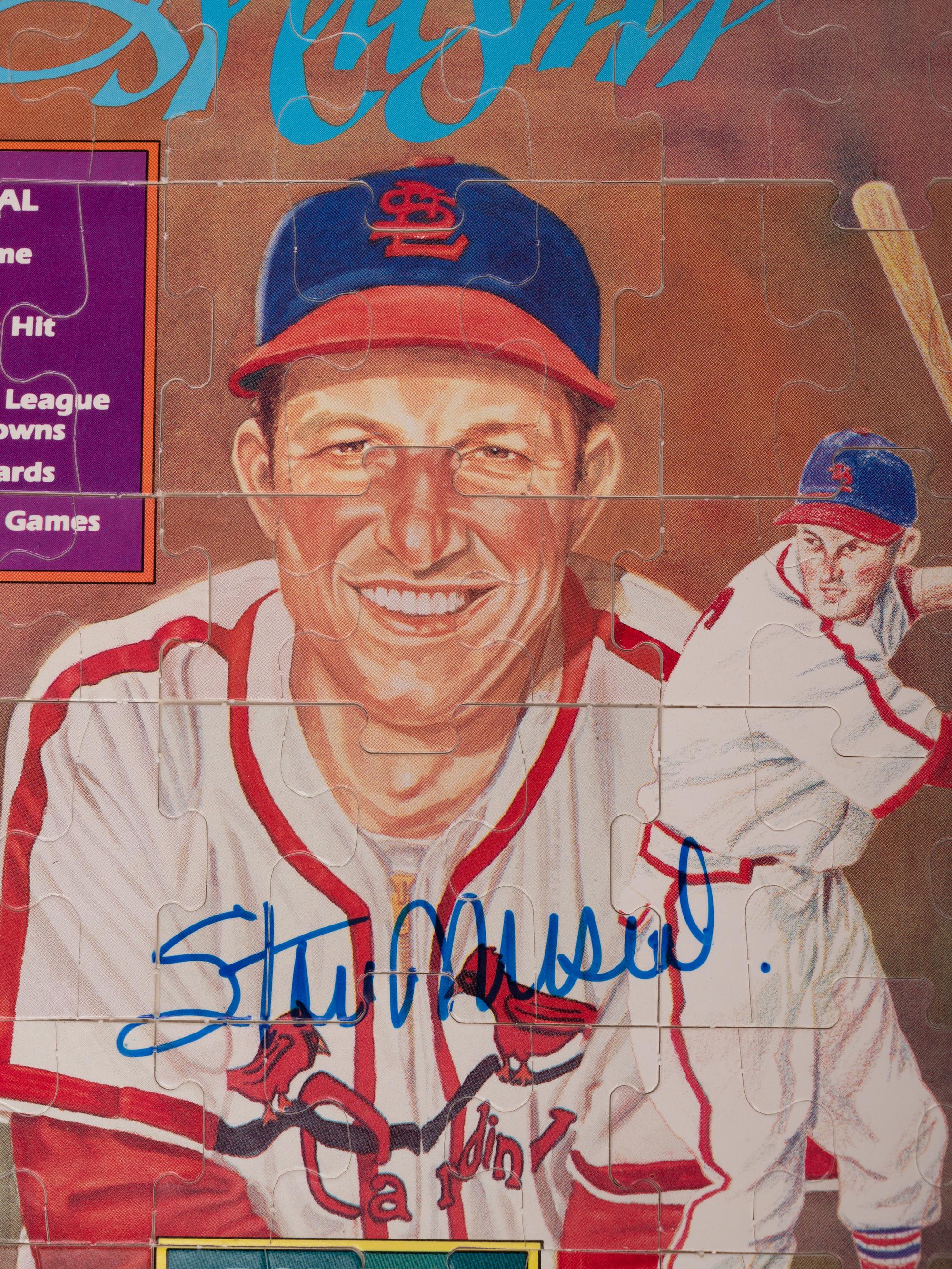 A Group of Five Stan Musial Signed Autograph Items (Beckett Authentication Services BAS Certified),