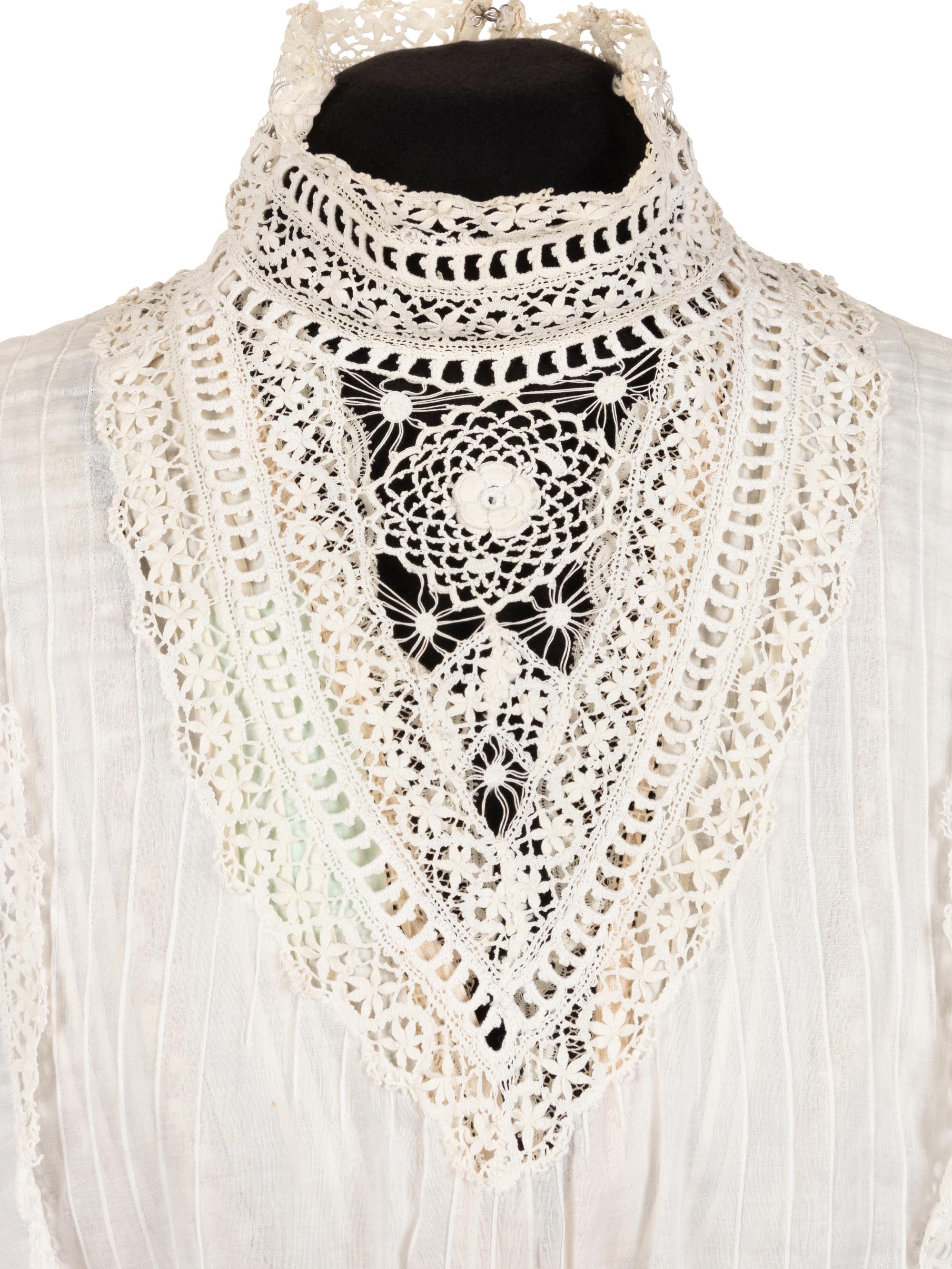 Six Edwardian Cotton Dresses: Three Day Dresses, Three Bed Jackets and Night Gowns, 1910s