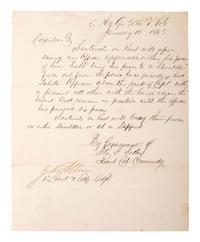 [CIVIL WAR]. A group of Civil War documents and ephemera related to Pennsylvania.