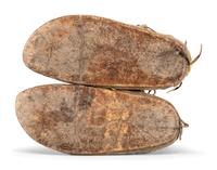 Sioux Beaded Buffalo Hide Moccasins