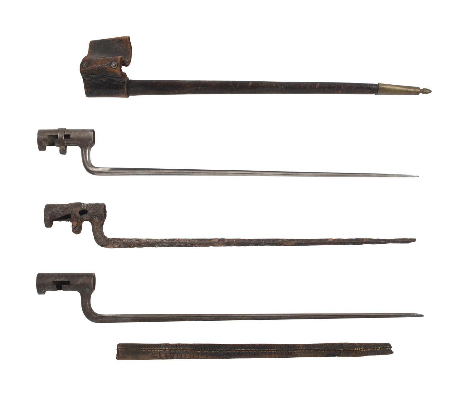 [CIVIL WAR]. 3 Civil War-era bayonets.