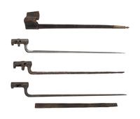 [CIVIL WAR]. 3 Civil War-era bayonets.