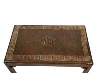 A Mid-Century Modern Silver Gilt Leaf Coffee Table Attributed to Max Kuehne — MID-2OTH CENTURY