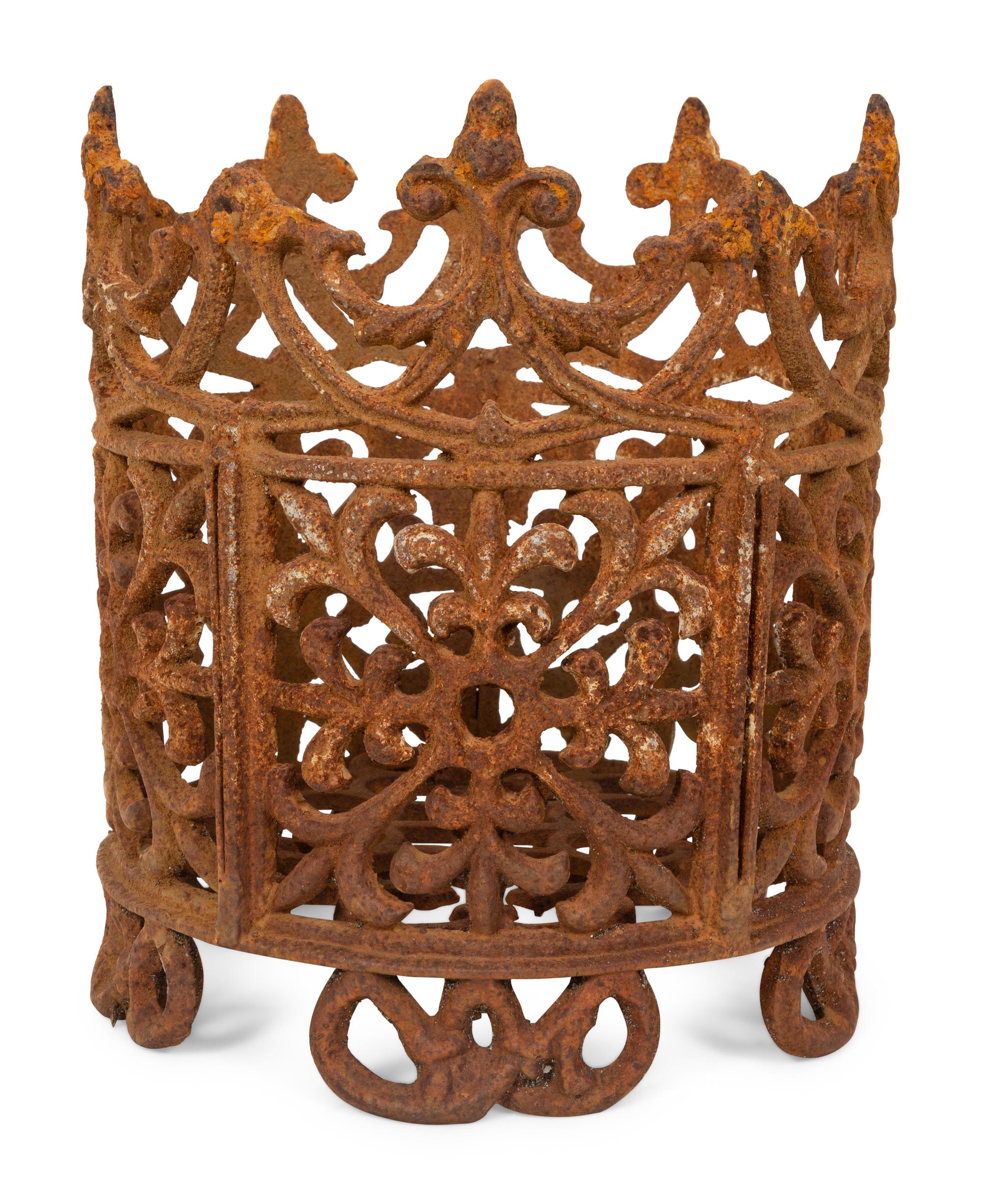 An Iron Jardinière Holder