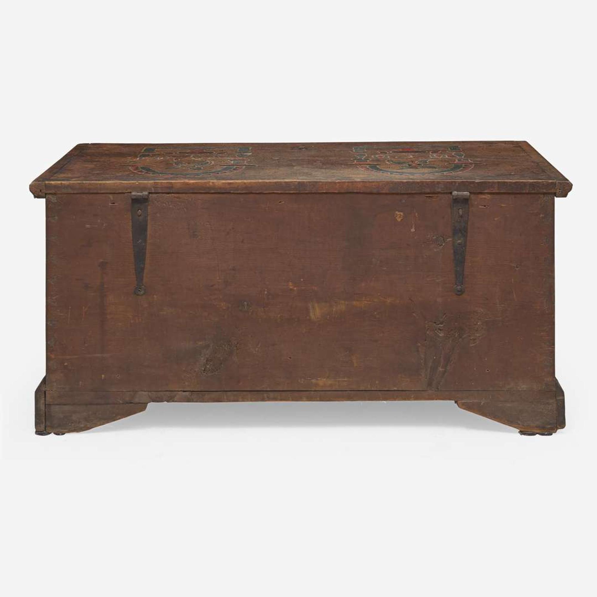A painted and decorated blanket chest for Jacob Neifert Berks County, PA, late 18th century