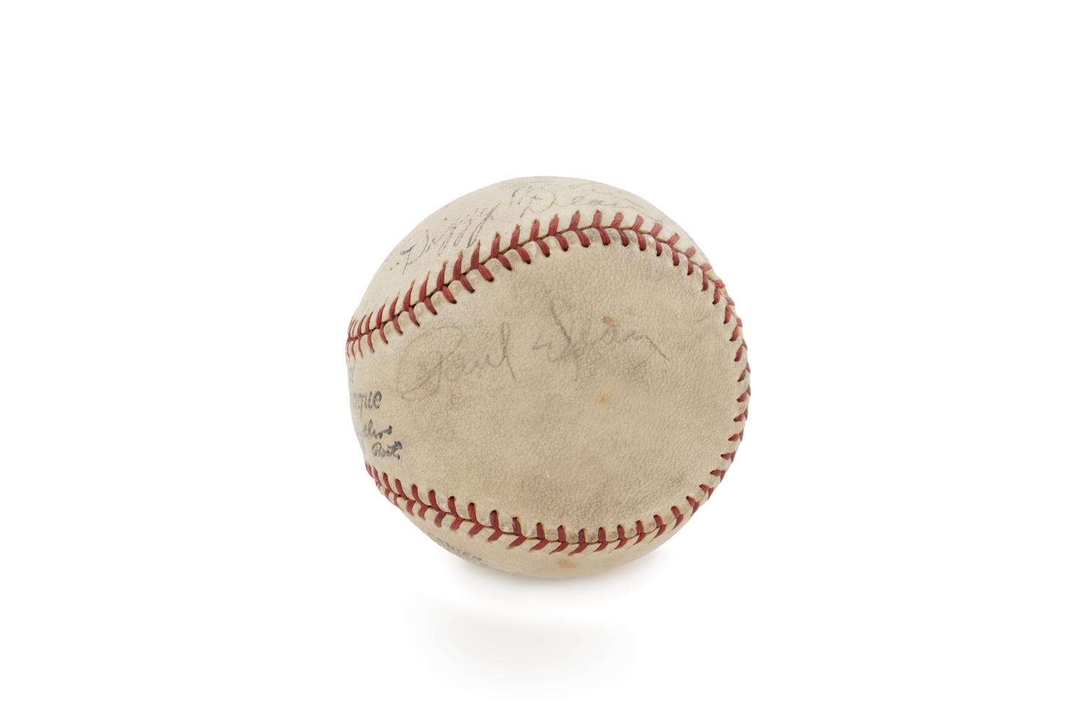A Dizzy Dean and Paul Dean Multi Signed Baseball