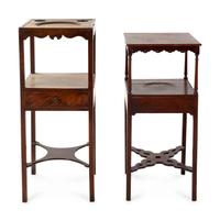 Two English Mahogany Side Tables