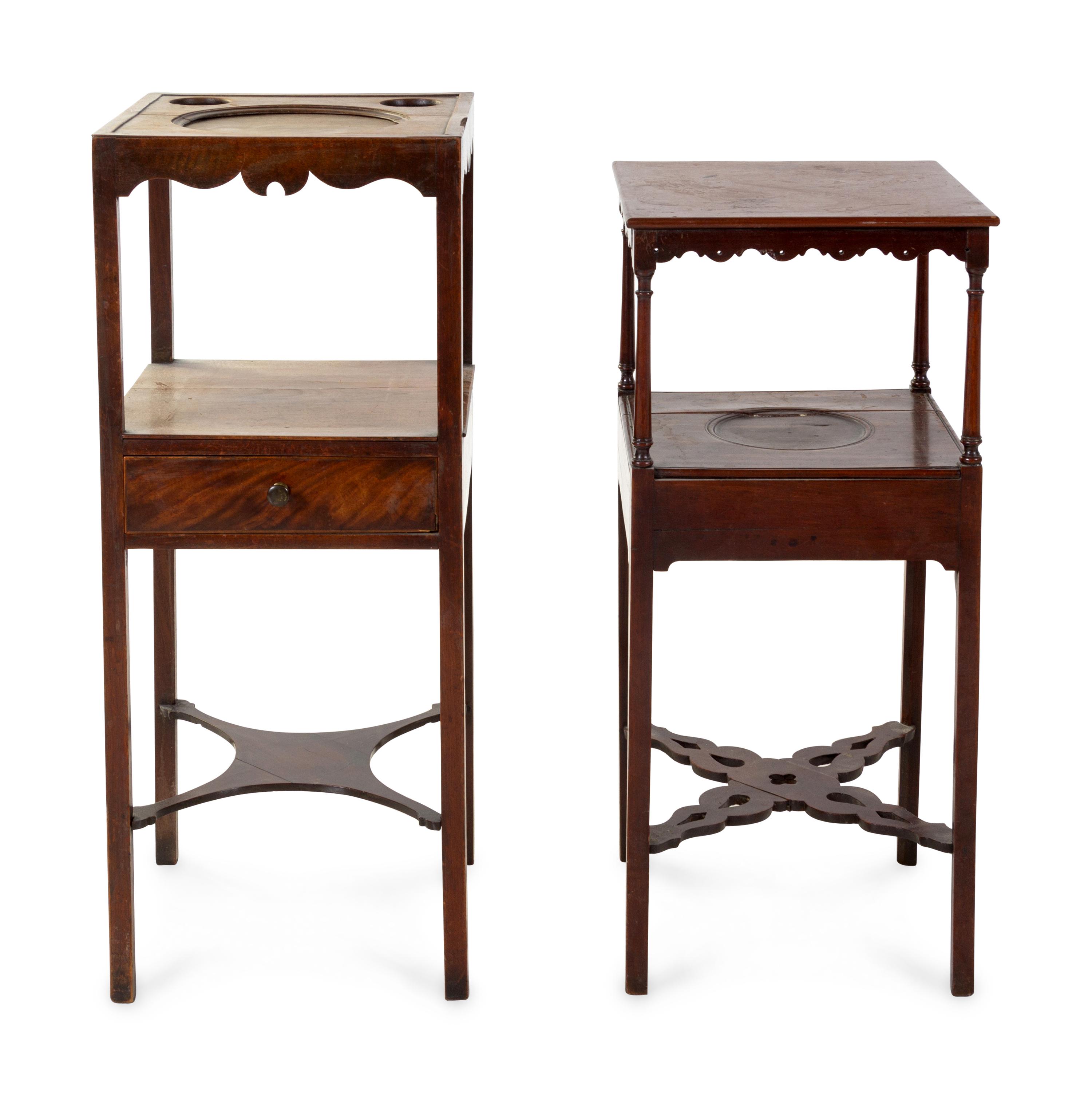 Two English Mahogany Side Tables