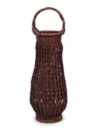 A Large Japanese Ikebana Bamboo Flower Arranging Basket