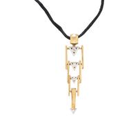 BICOLOR GOLD AND DIAMOND PENDANT