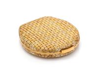 A 14 Karat Tri-Color Gold Compact, 41.90 dwts. (gross weight including mirror)