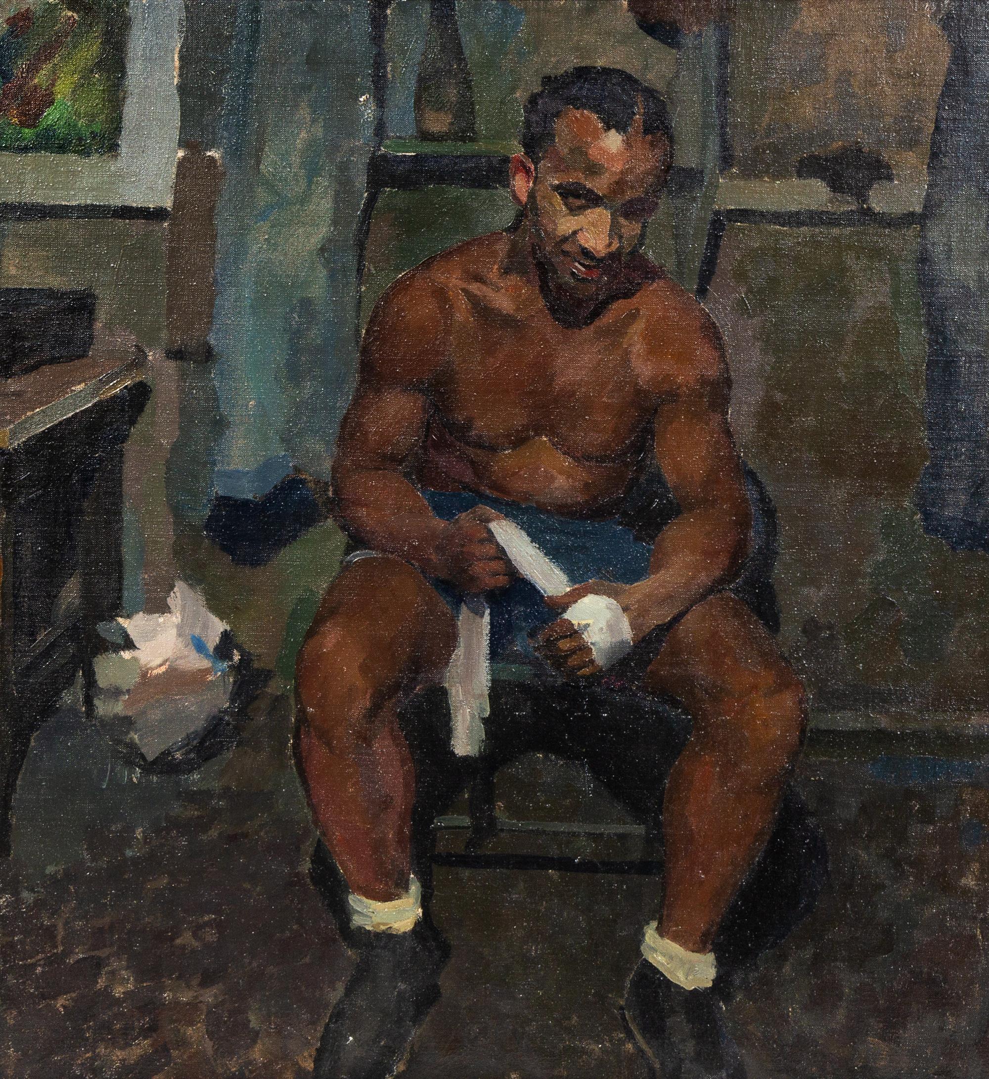 Walter Burt Adams, (American, 1903-1990), Untitled (Seated Boxer)