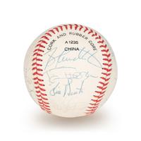 A 1994 Atlanta Braves Team Signed Autograph Baseball With 27 Signatures (Beckett Authentication Services Letter BAS Certified),