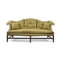 A Chippendale Mahogany Camelback Sofa