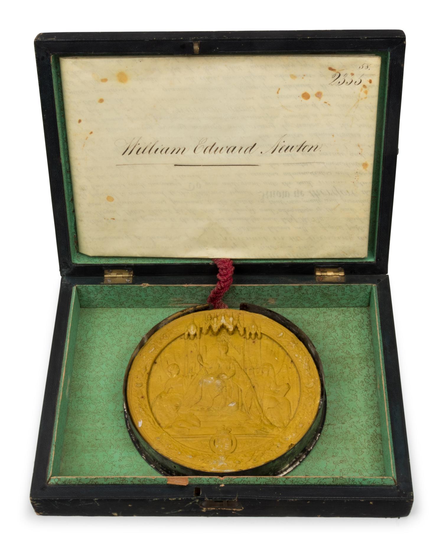 VICTORIA, Queen of England (1819-1901). Printed document, accomplished in manuscript, Letters of Patent, 19 October 1858.