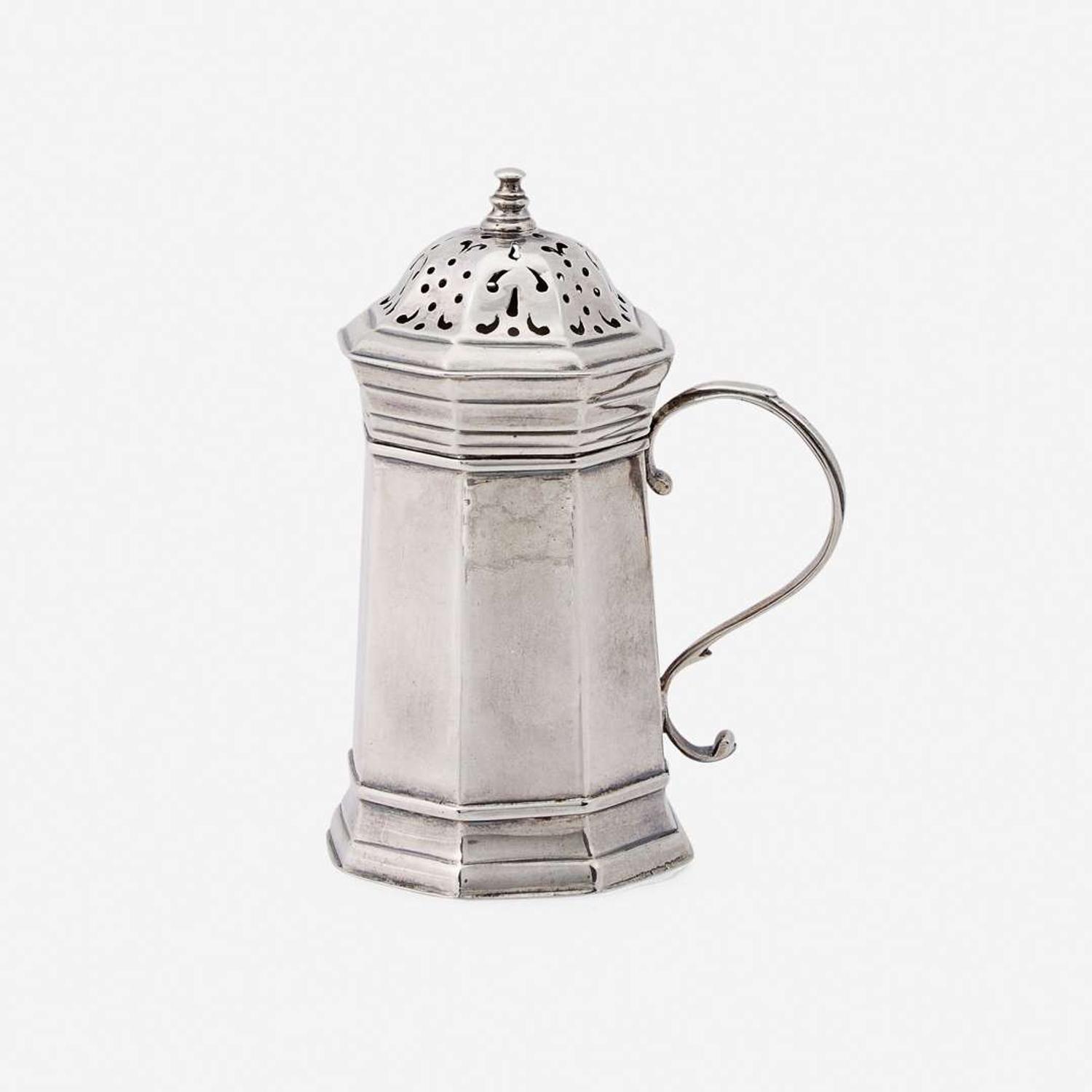 A silver dredger Jacob Hurd (1703-1758), Boston, MA, circa 1730