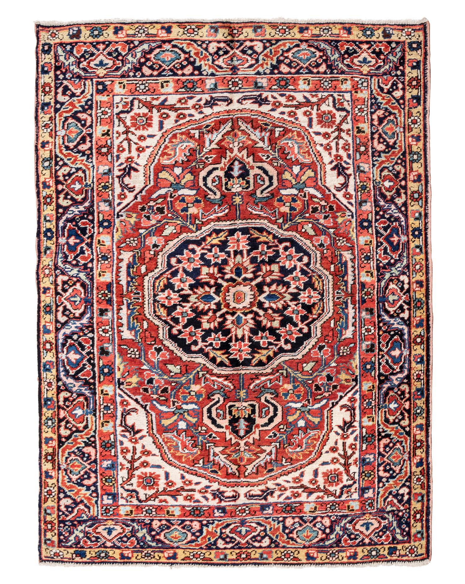 A Heriz Wool Rug