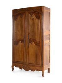 A French Provincial Walnut Armoire