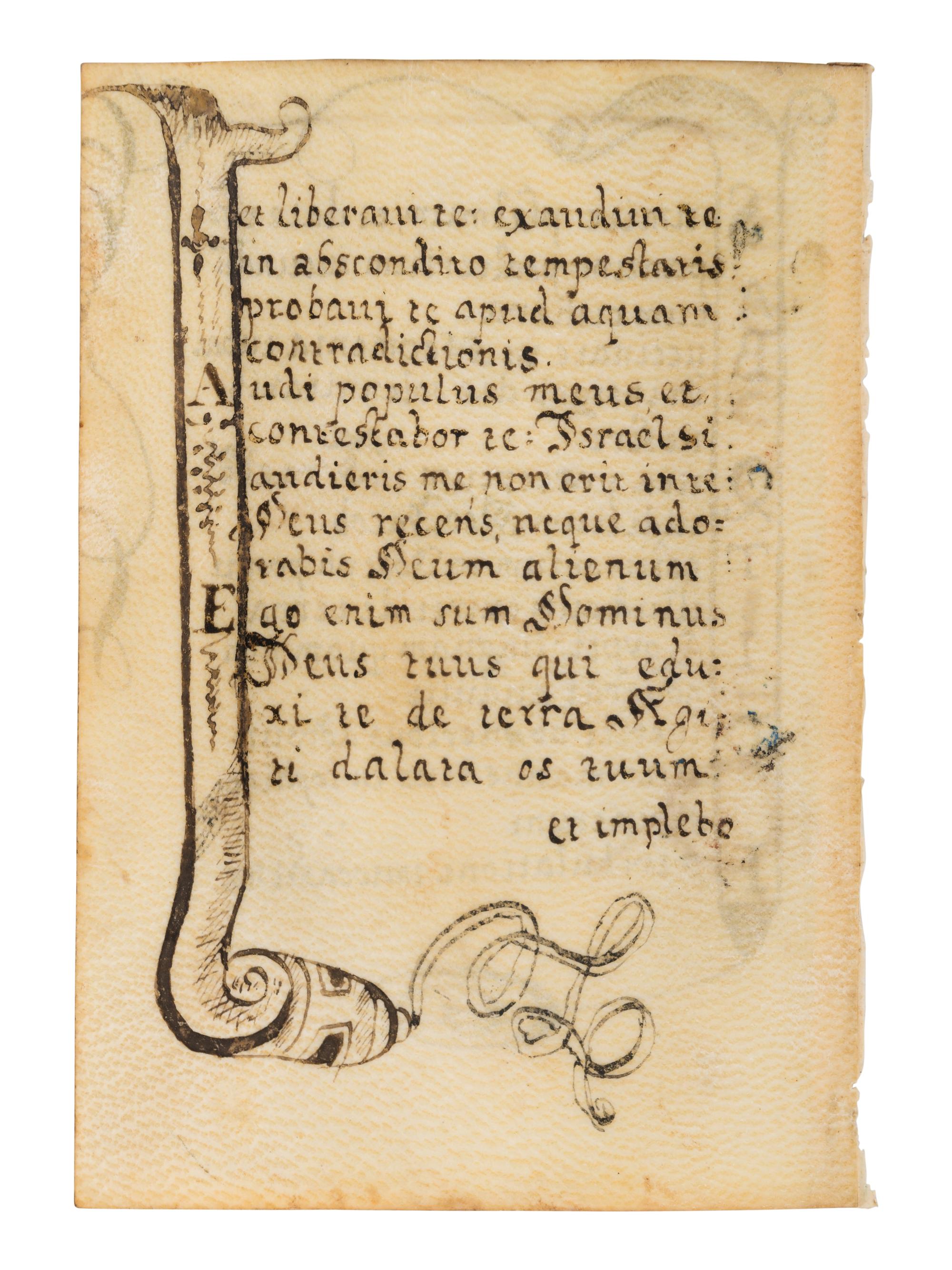 A collection of leaves from Psalter manuscripts, illuminated in Flanders in the first half of the thirteenth century, joined with a group of seventeenth- or eighteenth-century Psalter leaves drawn according to similar models