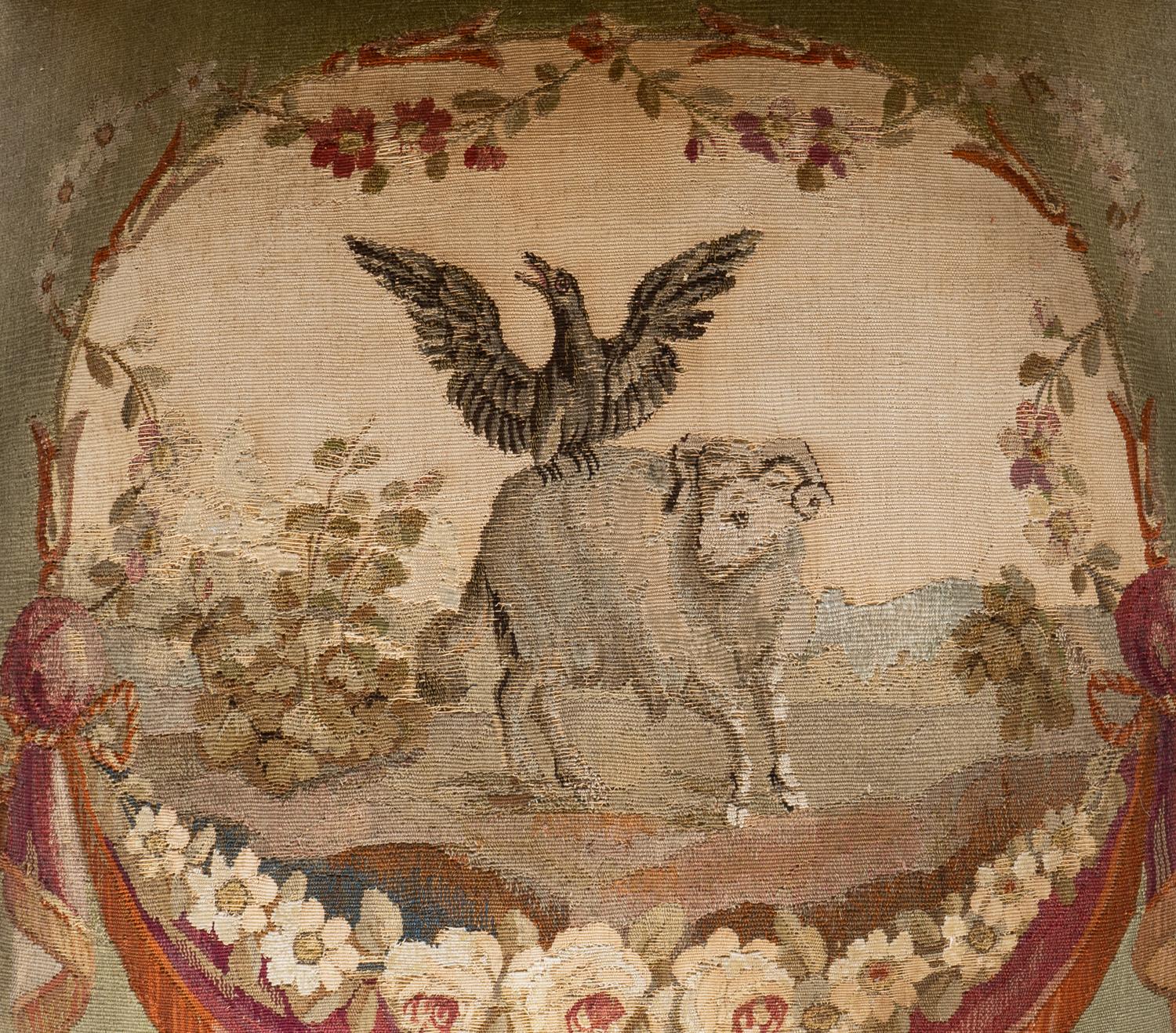 A Set of Four Louis XVI Style Giltwood Fauteuils with Tapestry Upholstery — 19TH CENTURY