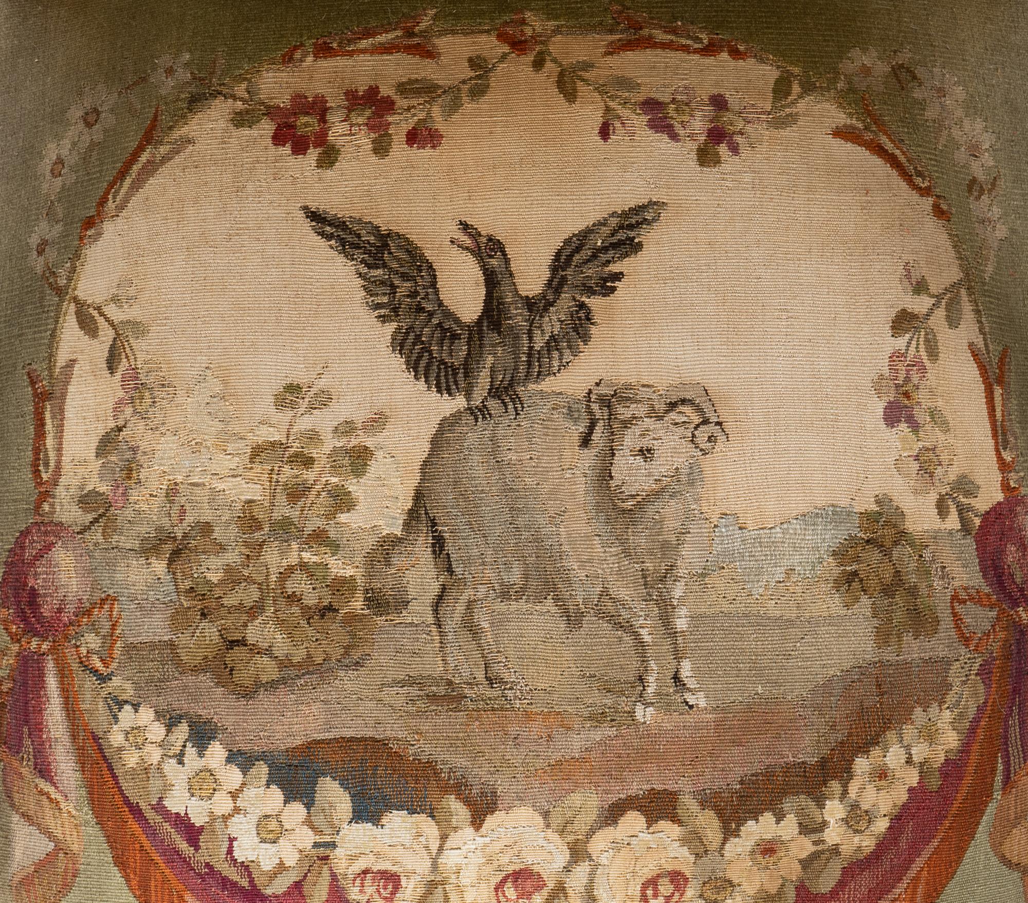 A Set of Four Louis XVI Style Giltwood Fauteuils with Tapestry Upholstery — 19TH CENTURY