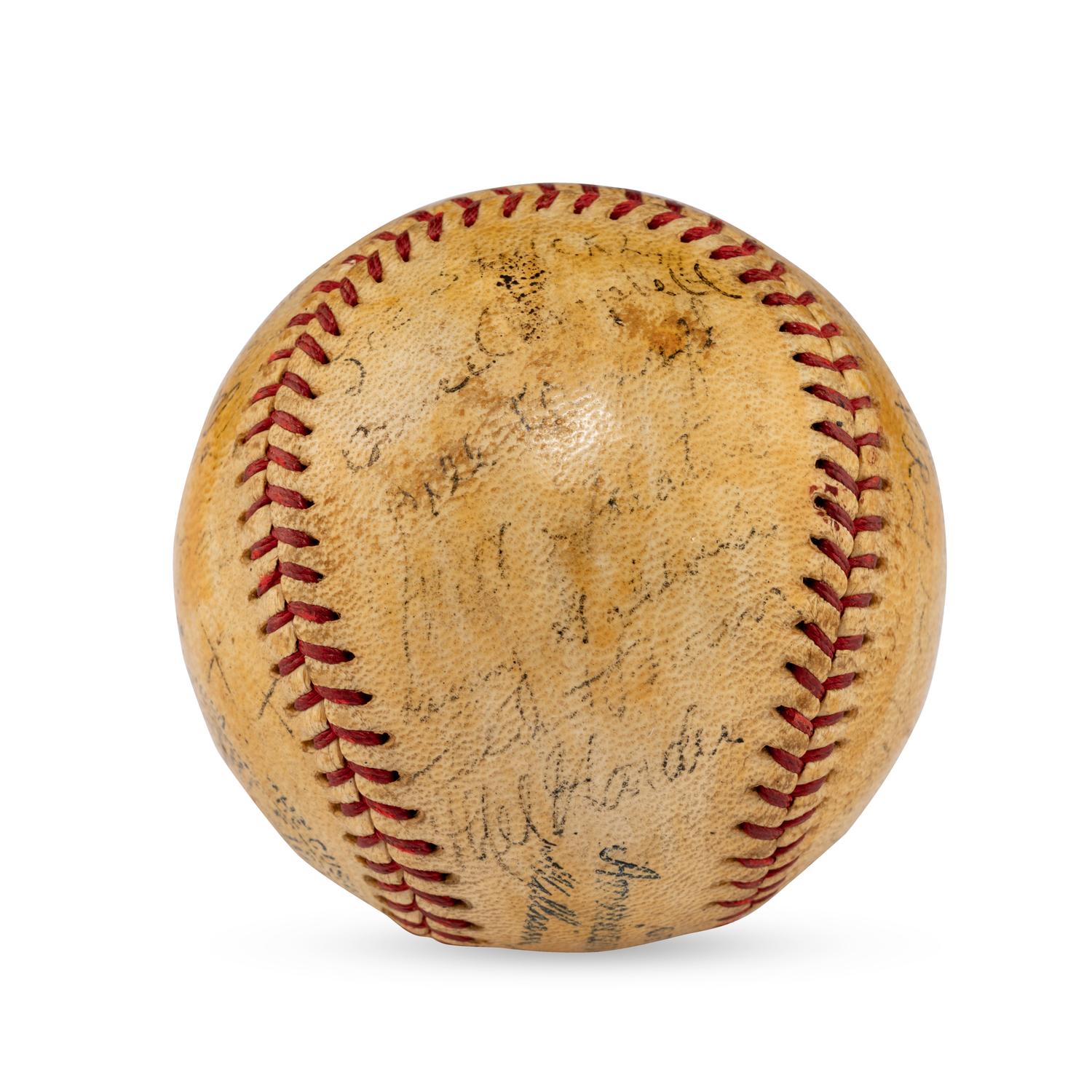 A 1935 Cleveland Indians Team Signed Autograph Baseball (Beckett Authentication Services Letter of Authenticity)