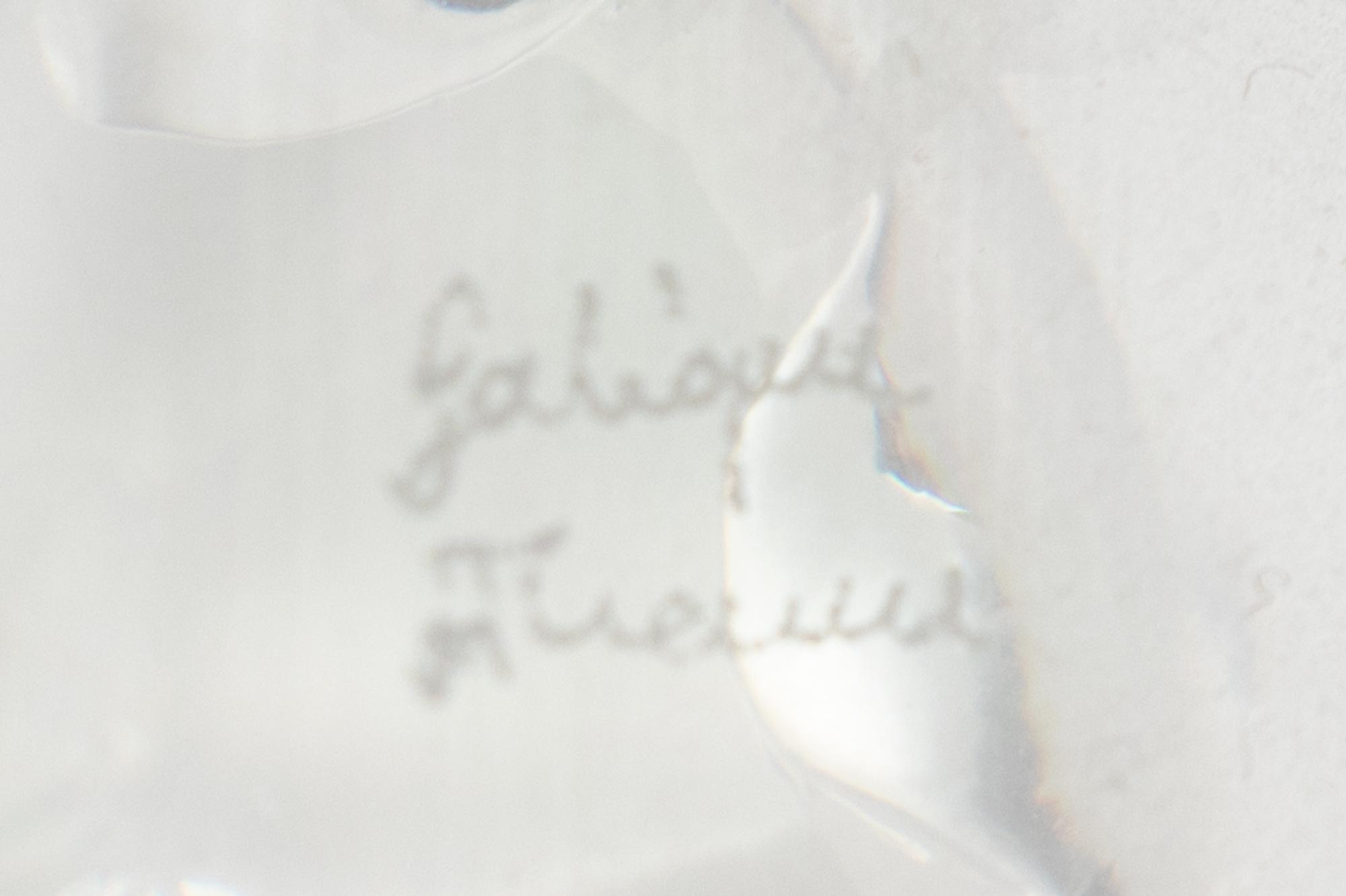 A Lalique Virginia Peacock Compote