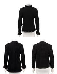 Three Chanel Black Knit Cardigans, 2000s