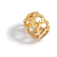 CARTIER, YELLOW GOLD 'C DE CARTIER' RING