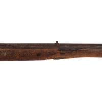 Full Stock Leman Percussion Rifle Showing Native American Use