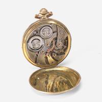 A painted chalkware watch hutch with figure of George Washington 19th century