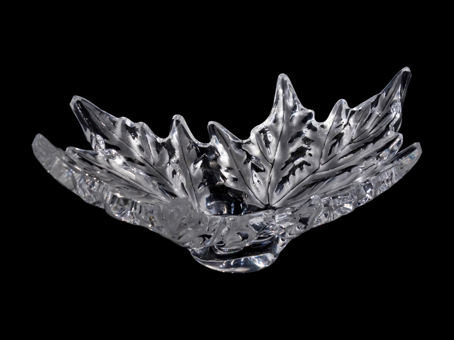 A Lalique Molded Glass Bowl: Champs-Elysees