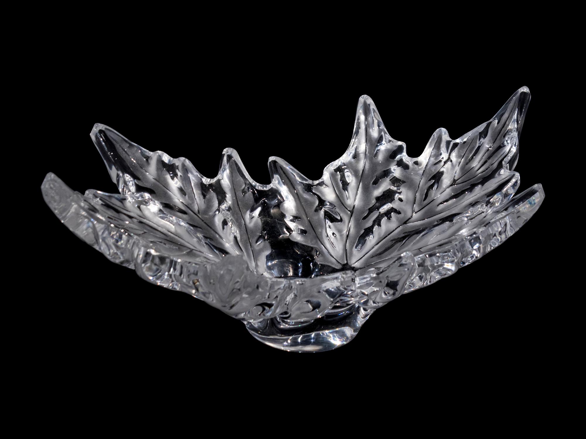 A Lalique Molded Glass Bowl: Champs-Elysees