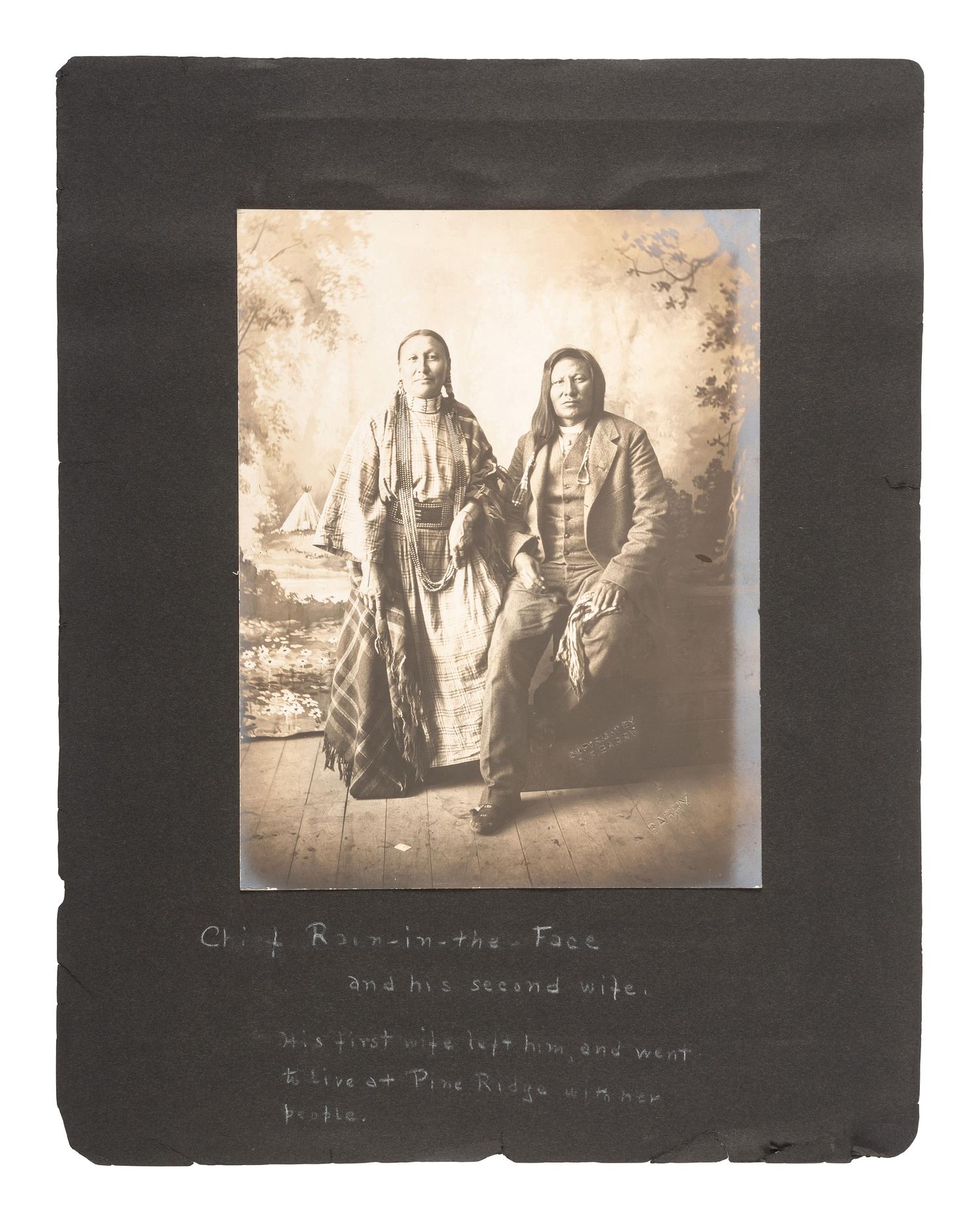 [NATIVE AMERICANS]. BARRY, David F. (1854-1934), photographer. A collection of 51 photographs of Native American subjects, George Armstrong Custer, and personalities and places associated with the Battle of Little Bighorn.