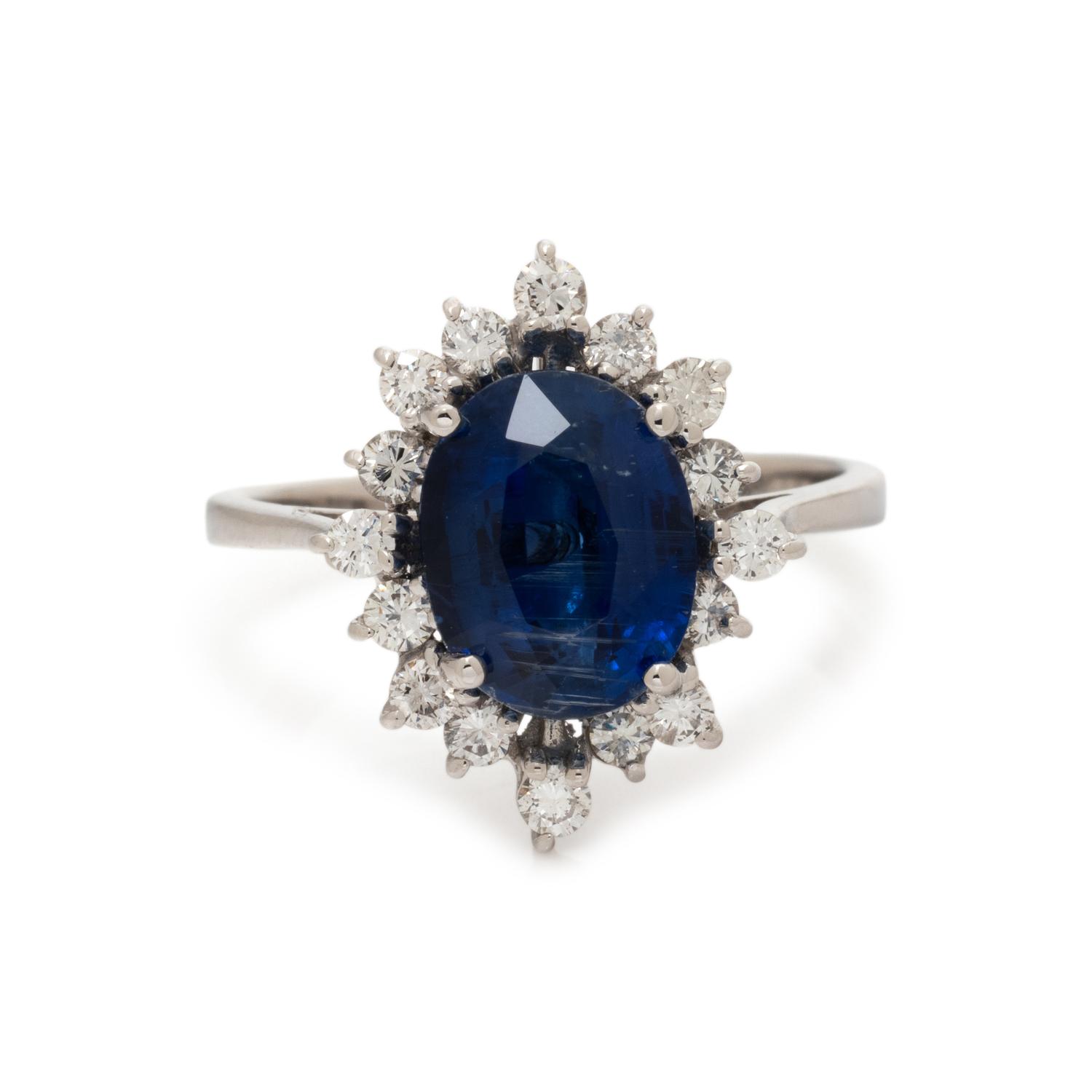 KYANITE AND DIAMOND RING