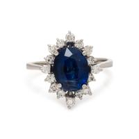 KYANITE AND DIAMOND RING