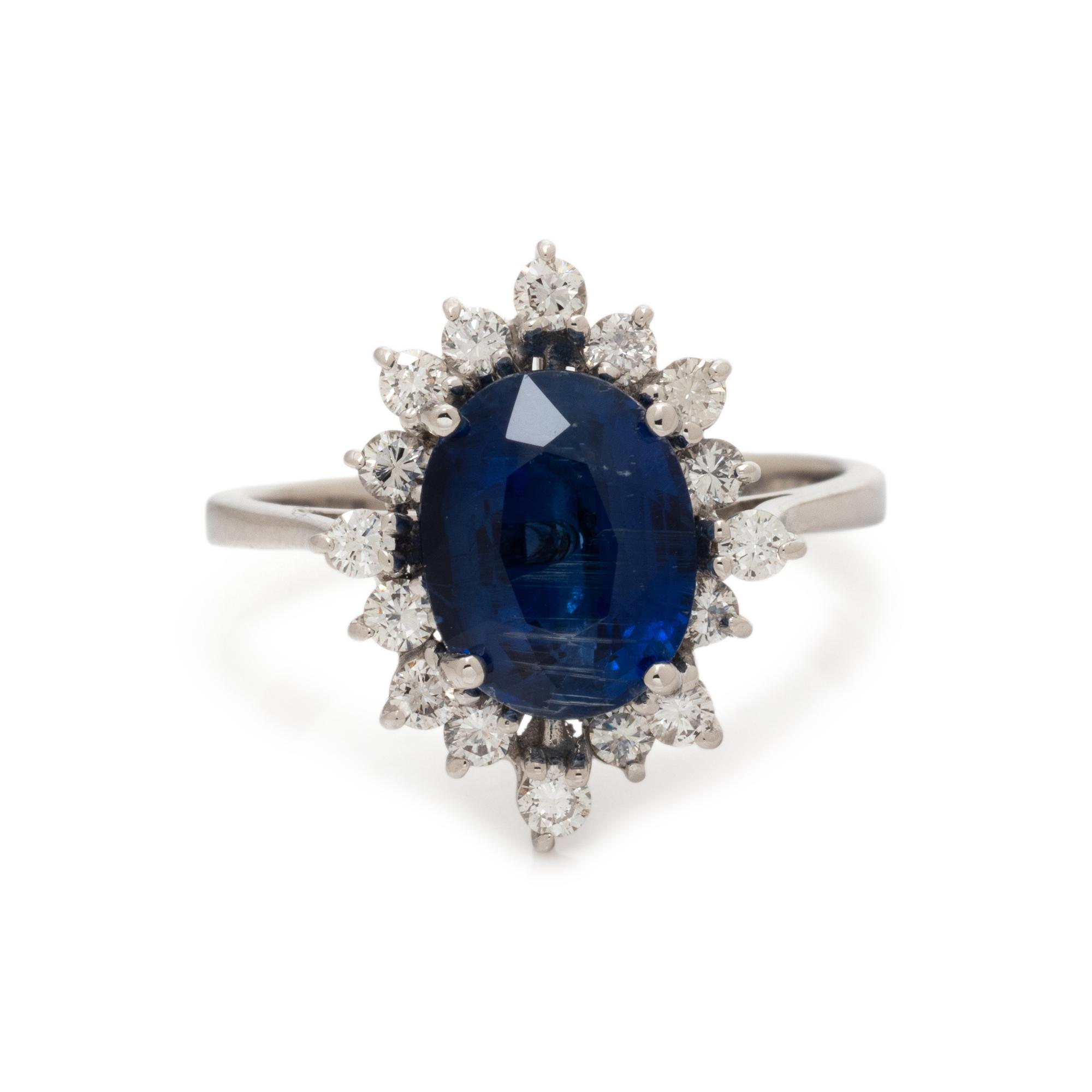 KYANITE AND DIAMOND RING