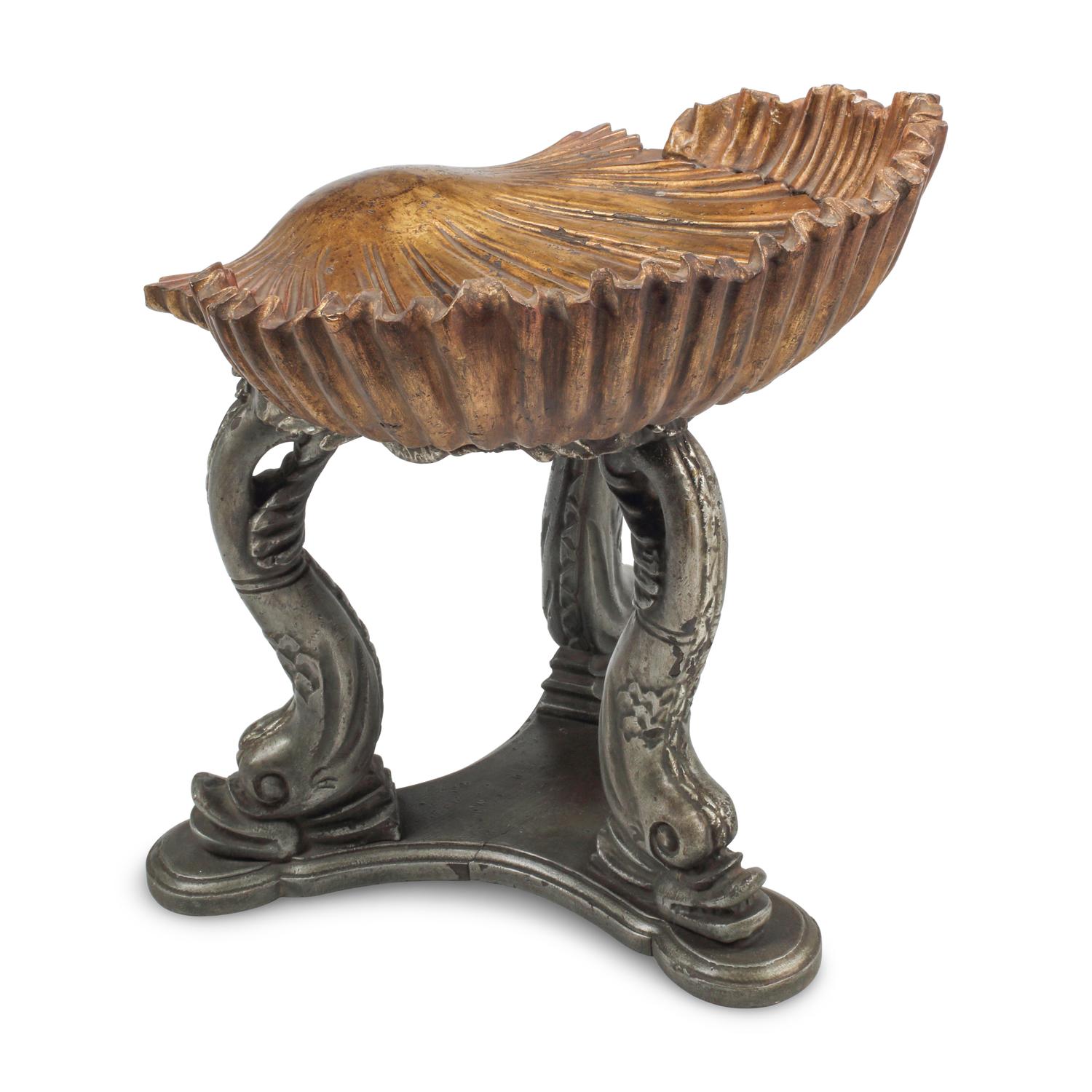 A Pair of Italian "Grotto" Style Stools