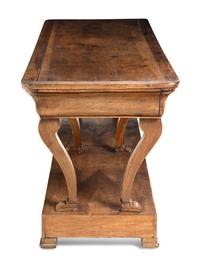A Continental Walnut Console Table
